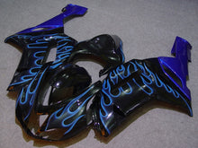Cargar imagen en el visor de la galería, Black and Blue Flame - NINJA ZX-6R 07-08 Fairing Kit