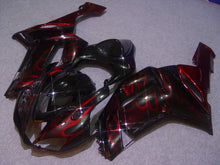 Cargar imagen en el visor de la galería, Black Red Flame - NINJA ZX-6R 07-08 Fairing Kit