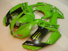 Cargar imagen en el visor de la galería, Green and Black Monster - NINJA ZX-6R 07-08 Fairing Kit