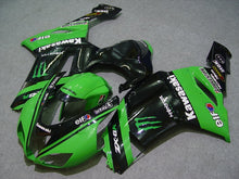 Cargar imagen en el visor de la galería, Black and Green Monster - NINJA ZX-6R 07-08 Fairing Kit
