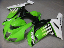 Cargar imagen en el visor de la galería, Green and Black White Nakano - NINJA ZX-6R 07-08 Fairing Kit