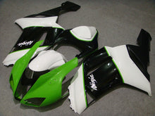 Cargar imagen en el visor de la galería, White Green and Black Factory Style - NINJA ZX-6R 07-08 Fairing Kit