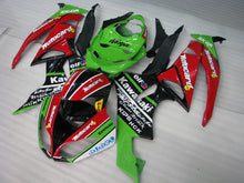 Cargar imagen en el visor de la galería, Red and Green Black Motocard - NINJA ZX-6R 09-12 Fairing Kit
