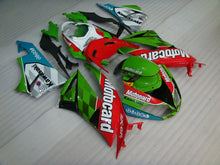 Cargar imagen en el visor de la galería, Red Green and Black Motocard - NINJA ZX-6R 09-12 Fairing Kit