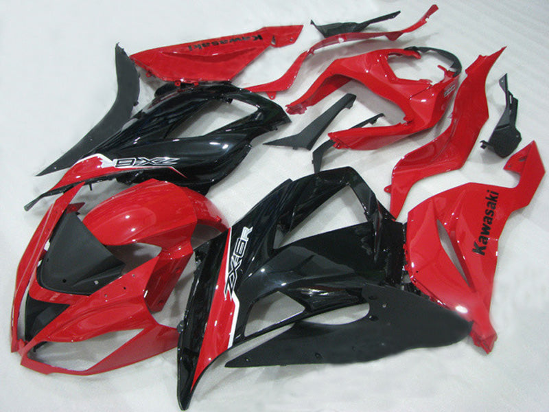 Red and Black Factory Style - NINJA ZX-6R 13-18 Fairing Kit
