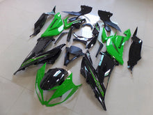 Cargar imagen en el visor de la galería, Green and Black Factory Style - NINJA ZX-6R 13-18 Fairing Kit