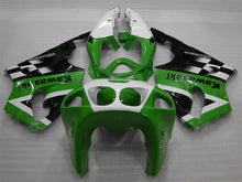 Cargar imagen en el visor de la galería, Green and White Black Factory Style - NINJA ZX-7R 96-03 Fairing Kit