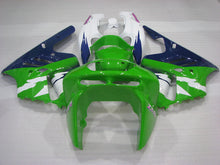 Cargar imagen en el visor de la galería, Green and White Blue Factory Style - NINJA ZX-9R 94-97 Fairing Kit