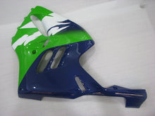 Cargar imagen en el visor de la galería, Green and White Blue Factory Style - NINJA ZX-9R 94-97 Fairing Kit