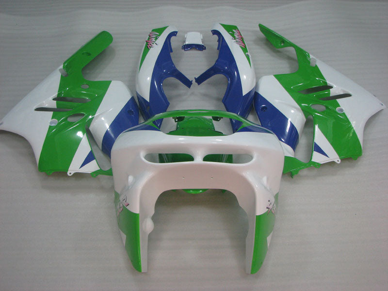 Green White and Blue Factory Style - NINJA ZX-9R 94-97 Fairing Kit