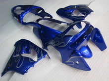 Cargar imagen en el visor de la galería, Blue with Silver Flame - NINJA ZX-9R 98-99 Fairing Kit