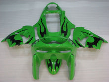 Cargar imagen en el visor de la galería, Green with Black Flame - NINJA ZX-9R 98-99 Fairing Kit