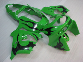Green with Black Flame - NINJA ZX-9R 98-99 Fairing Kit