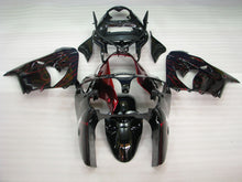 Cargar imagen en el visor de la galería, Black with Red Flame - NINJA ZX-9R 00-01 Fairing Kit