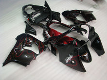 Cargar imagen en el visor de la galería, Black with Red Flame - NINJA ZX-9R 00-01 Fairing Kit