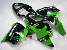 Cargar imagen en el visor de la galería, Green and Black Monster - NINJA ZX-9R 00-01 Fairing Kit