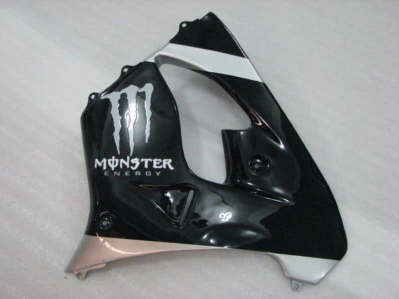 Black and Silver Monster - NINJA ZX-9R 02-03 Fairing Kit