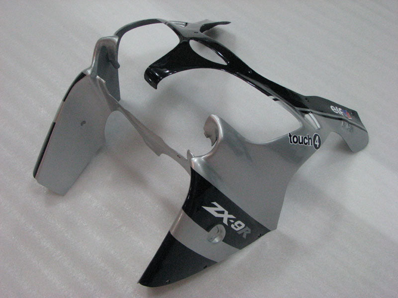 Black and Silver Monster - NINJA ZX-9R 02-03 Fairing Kit