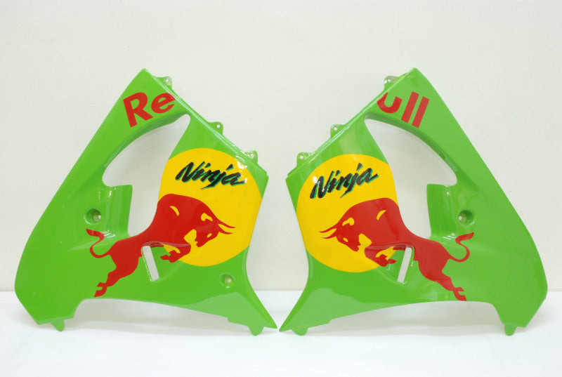 Green Red Bull - NINJA ZX-9R 00-01 Fairing Kit