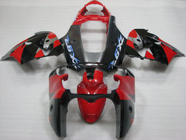 Red and Black Silver Factory Style - NINJA ZX-9R 00-01 Fairing Kit