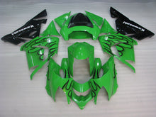 Cargar imagen en el visor de la galería, Green and Black Flame - NINJA ZX-10R 04-05 Fairing Kit