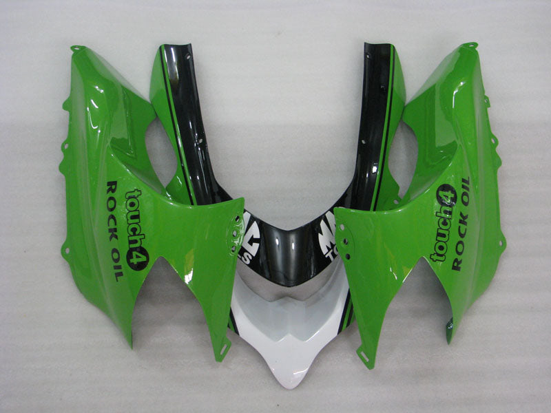 Green and Black MAXXIS - NINJA ZX-10R 04-05 Fairing Kit
