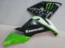 Cargar imagen en el visor de la galería, White and Black Green Monster - NINJA ZX-10R 04-05 Fairing Kit