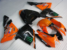 Cargar imagen en el visor de la galería, Orange and Black Monster - NINJA ZX-10R 04-05 Fairing Kit