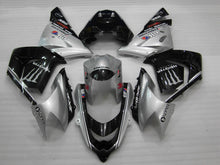Cargar imagen en el visor de la galería, Silver and Black Monster - NINJA ZX-10R 04-05 Fairing Kit