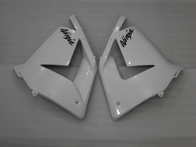 White and Matte Black Factory Style - NINJA ZX-10R 04-05 Fairing Kit