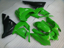 Cargar imagen en el visor de la galería, Green and Black Factory Style - NINJA ZX-10R 04-05 Fairing Kit