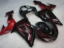 Cargar imagen en el visor de la galería, Black Red Flame - NINJA ZX-10R 06-07 Fairing Kit