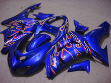 Cargar imagen en el visor de la galería, Blue and Red Flame - NINJA ZX-10R 06-07 Fairing Kit