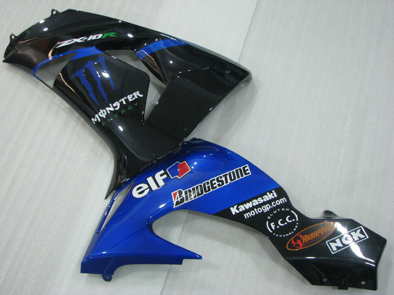 Blue and Black Monster - NINJA ZX-10R 06-07 Fairing Kit