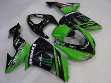 Cargar imagen en el visor de la galería, Green and Black Monster - NINJA ZX-10R 06-07 Fairing Kit