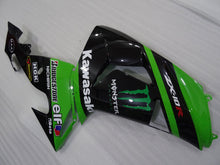 Cargar imagen en el visor de la galería, Green and Black Monster - NINJA ZX-10R 06-07 Fairing Kit