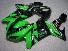 Cargar imagen en el visor de la galería, Green Black Monster - NINJA ZX-10R 06-07 Fairing Kit