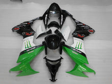 Cargar imagen en el visor de la galería, Green and Black White Monster - NINJA ZX-10R 08-10 Fairing Kit