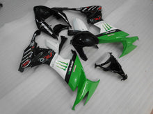 Cargar imagen en el visor de la galería, Green and Black White Monster - NINJA ZX-10R 08-10 Fairing Kit