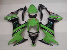 Cargar imagen en el visor de la galería, Green and Black Monster - NINJA ZX-10R 08-10 Fairing Kit