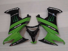 Cargar imagen en el visor de la galería, Green and Black Monster - NINJA ZX-10R 08-10 Fairing Kit