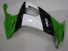 Cargar imagen en el visor de la galería, Green and Black White Factory Style - NINJA ZX-10R 08-10 Fairing Kit