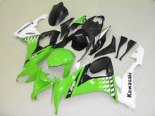Cargar imagen en el visor de la galería, Green Black and White Factory Style - NINJA ZX-10R 08-10 Fairing Kit