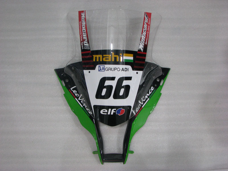 Green and Red Black Motocard - NINJA ZX-10R 11-15 Fairing Kit