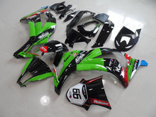 Cargar imagen en el visor de la galería, Green and Black Red Motocard - NINJA ZX-10R 11-15 Fairing Kit