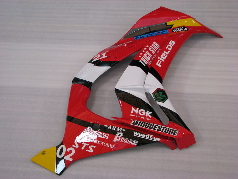Red and White Black TRICK STAR - NINJA ZX-10R 11-15 Fairing Kit