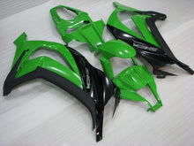 Cargar imagen en el visor de la galería, Green Black and Matte Black Factory Style - NINJA ZX-10R 11-15 Fairing Kit