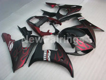 Cargar imagen en el visor de la galería, Matte Black and Red Flame - YZF-R6 03-04 Fairing Kit Vehicles &amp; Parts &gt; Vehicle Parts &amp; Accessories &gt; Motor Vehicle