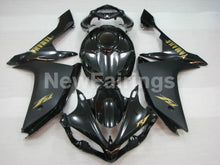 Cargar imagen en el visor de la galería, Matte Black Black Golden Stickers Factory Style - YZF-R1