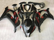 Cargar imagen en el visor de la galería, Matte Black with Red stickers Factory Style - NINJA ZX-10R